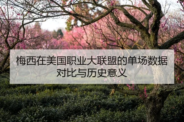 梅西在美国职业大联盟的单场数据对比与历史意义
